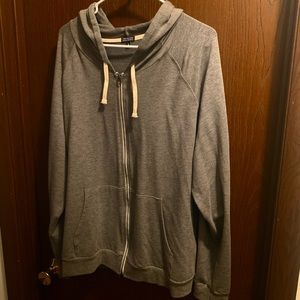 Two Blind Brothers Full Zip Hoodie- Size: XL- Grey